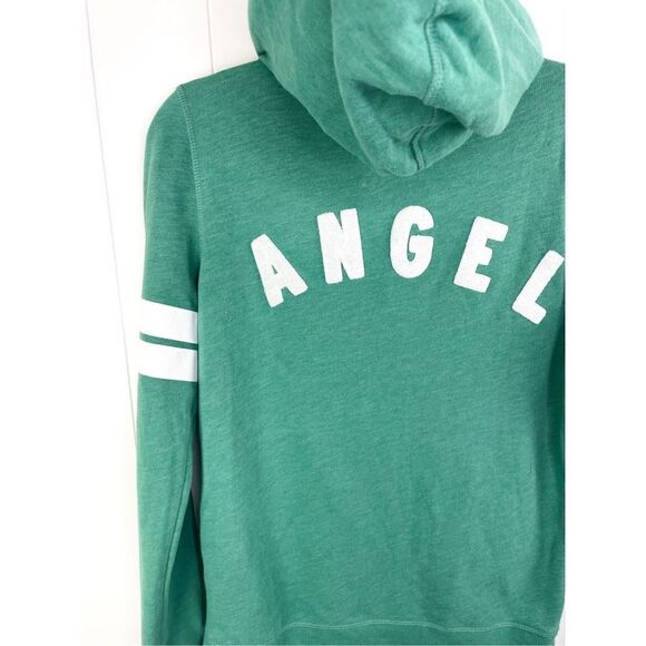 Victoria’s Secret VS Angel Green Stripe Collegiate Full Zip Hoodie XS - Picture 1 of 14